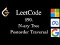 590. N-ary Tree Postorder Traversal | Leetcode | #leetcode #leetcodejava