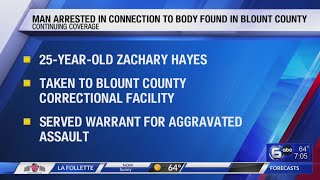 Man Arrested in Connection to Body Found in Blount County