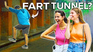 Best of HumorBagel! *FART TUNNEL* EDITION! Funny Fart Prank!