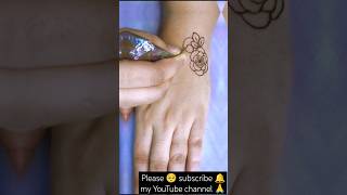 Rose#henna  #hennadesignsforbeginnersstepbystep #trending #song ❤️.  महसूस करके देखो 🌺#hennatattoo