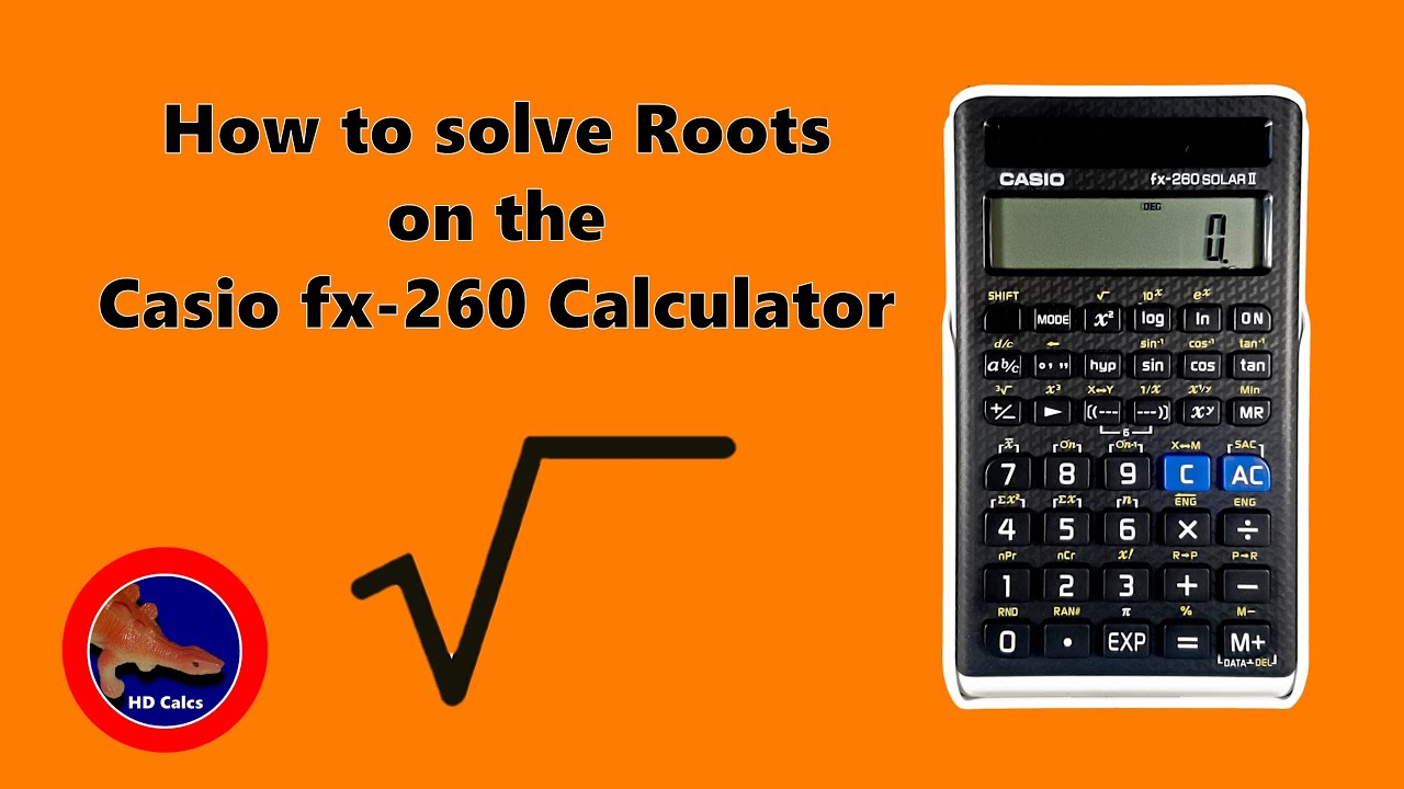 How To Solve Roots On The Casio Fx-260 Calculator - YouTube