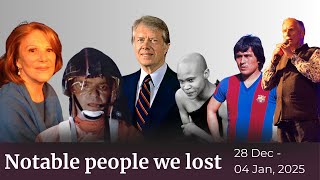 People we lost | Celebrity obituaries from the last seven days