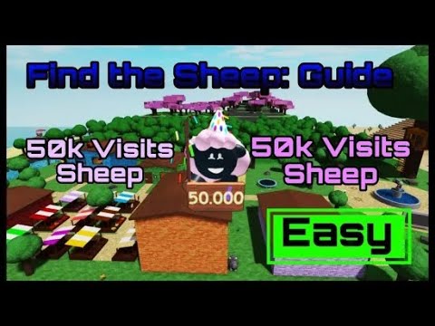 How to find 50,000 visits sheep in Find The Sheep | Roblox