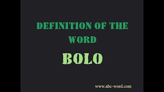 Definition of the word \