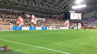 240913 明治安田J1リーグ 第30節 ヴィッセル神戸 vs. セレッソ大阪　試合前アップ中の各選手応援歌をピッチサイドから