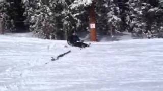 Skiing knockout!