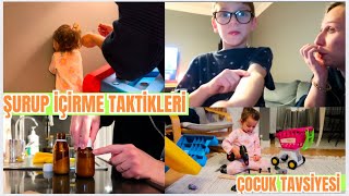 İKİ BUÇUK YAŞ ÇOCUĞA ŞURUP İÇİRMEYE ÇALIŞMAK, OĞLUMUN ÇOCUKLARA BİR TAVSİYESİ VAR, ÇOCUKLU AİLE VLOG