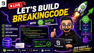 🔥 Building BreakingCode from Scratch with Spring Boot | Live Coding