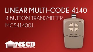 Multi-Code 4140 MCS414001 4-channel Transmitter by Linear