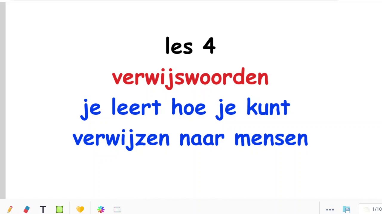 Verwijswoorden - YouTube