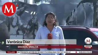 Daños tras enfrentamiento en Culiacán