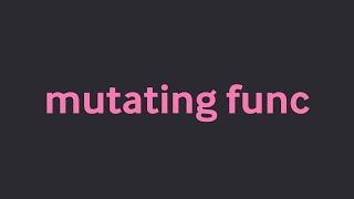 Intro to 'mutating func' in Swift