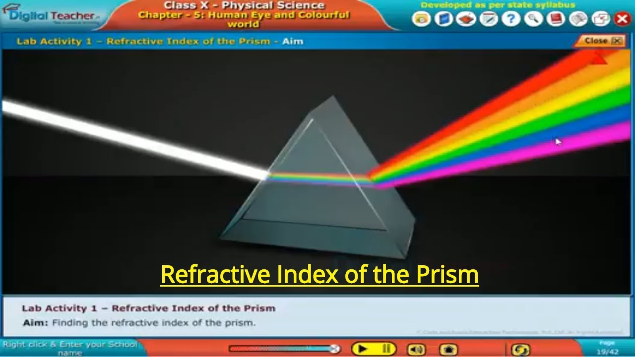 Refractive Index Of The Prism - Class 10 Physics | Digital Teacher ...