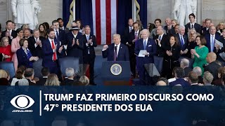 Trump faz primeiro discurso como 47º presidente dos EUA