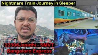 22306 Jasidih - SMVT Bengaluru Weekly SF Express | Nightmare Journey in Sleeper | Burdwan to Katpadi