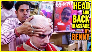 INDIAN HEAD MASSAGE by BENNY 💛 World's Greatest Head Massage 💛 ASMR BARBER