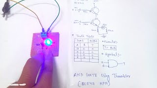 AND GATE ka practical using transistor | AND gate practical BC547 se | #andgate practical |