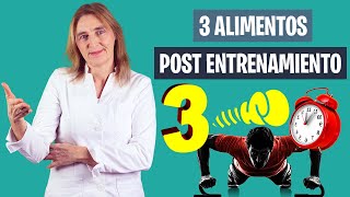 3 MEJORES ALIMENTOS POST ENTRENAMIENTO | Alimentos para después de entrenar | Nutrición deportiva