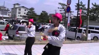 能登よさこい　RIKIOH2012　海岸通流し