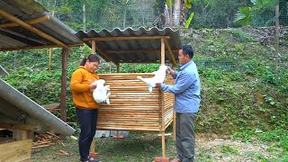 COI built a wooden rabbit hutch with the help of his friend TON