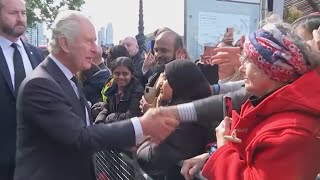 King Charles, Prince William greet crowds waiting to visit late queen