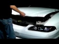 k2 motor installation video 1994 1998 ford mustang 1 piece projector headlights