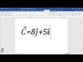 How to put an arrow above a letter in  Word: How to write vector equation in Word