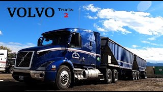 VOLVO TRUCKS SPOTTED HAULING FREIGHT THROUGH CITY STREETS / VOLVO  TRUCKS #2