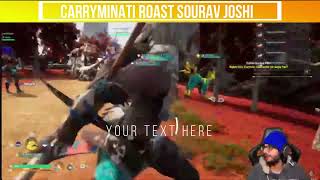 Carryminati Ne Kiya Sourav Joshi Ko Roast During Live Stream 😂 | Carryminati Roast Sourav Joshi