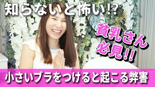 【バストアップ】貧乳さん必見！小さいサイズのブラジャーつけていると起こる弊害(育乳)