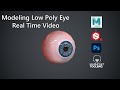 Modeling Low Poly Eye ( Real Time Tutorial )