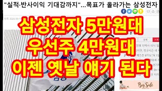 삼성전자 주가 5만원대 우선주 4만원대 이젠 옛날 얘기 된다