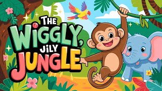 The Wiggly, Jiggly Jungle | Kidzone Nursery Rhymes \u0026 Kids Songs | Funzone