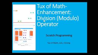 Division (Modulo) in the Tux-of-Math Game (Scratch)