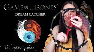 DIY Yin and Yang Dreamcatcher  || GIVEAWAY OPEN ||  with Fairy Lights