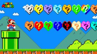Super Mario Bros. but there are Custom Question Blocks is Heart!