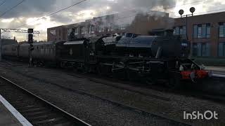 York 24 February 2024 44871 BR steam and 47802 WCR