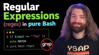 Regular Expressions (regex) in pure Bash (no grep!) - Bash Scripting Course (pt47)