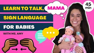 Learn to talk! Baby’s First Words \u0026 Sign Language! Baby Sign Language, ASL, Christian Baby Learning!