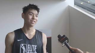 CBA Yongxi Cui Interview | G League Elite Camp | Chinese 2024 NBA Draft Prospect