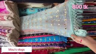 Beautiful dupatta collection at dhaka gaousia market || Eid collection