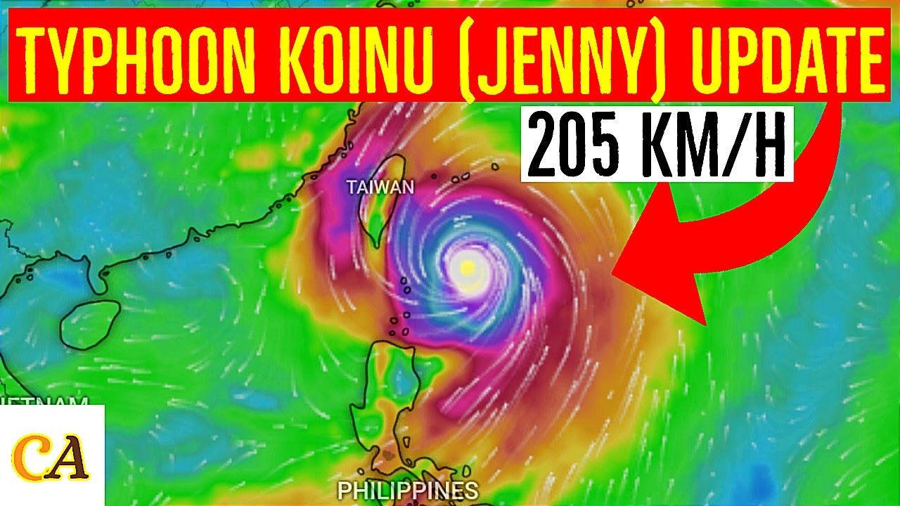 Typhoon Koinu ( Jenny ) 2023 Update | Taiwan Braces For Typhoon - 2 ...