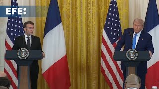 Ao lado de Trump, Macron diz que “paz não deve significar rendição da Ucrânia”