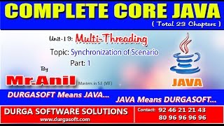 Core Java-Multi-Threading-Synchronization Scenario-Part 1