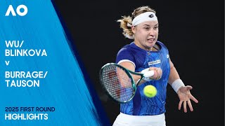 Wu/Blinkova v Burrage/Tauson Highlights | Australian Open 2025 First Round