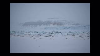 Surging Glacier Tunabreen in Svalbard