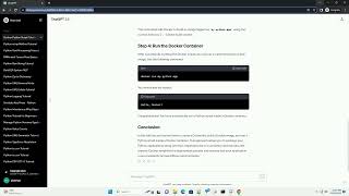 run python script on docker container