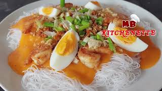 The World Best Asian Noodles! Pansit Bihon Palabok Recipe! Easy and delicious.Try It!!