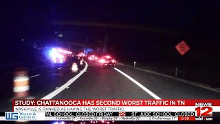 Study: Chattanooga has second worst traffic in Tennessee