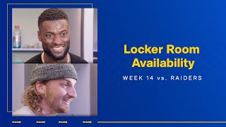 Rams Postgame Locker Room Interviews Van Jefferson & Ben Skowronek React To Thrilling Win vs Raiders